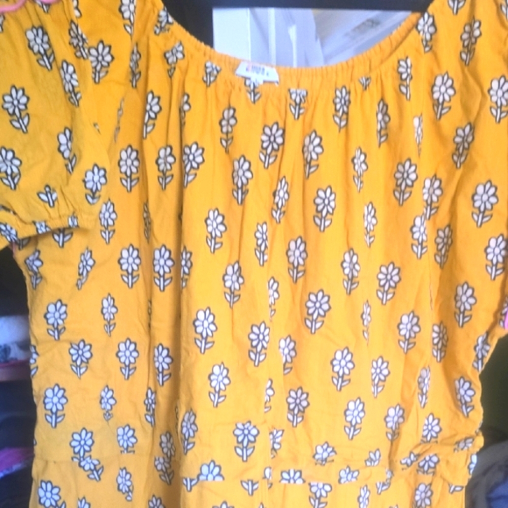 RHODE Yellow Flora Dress